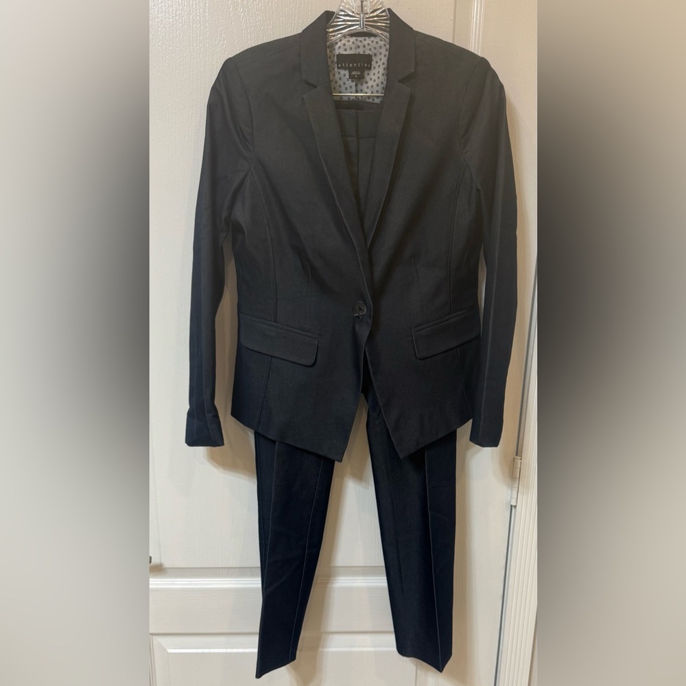 attention Black Women's Two-Piece Blazer and Pants Suit